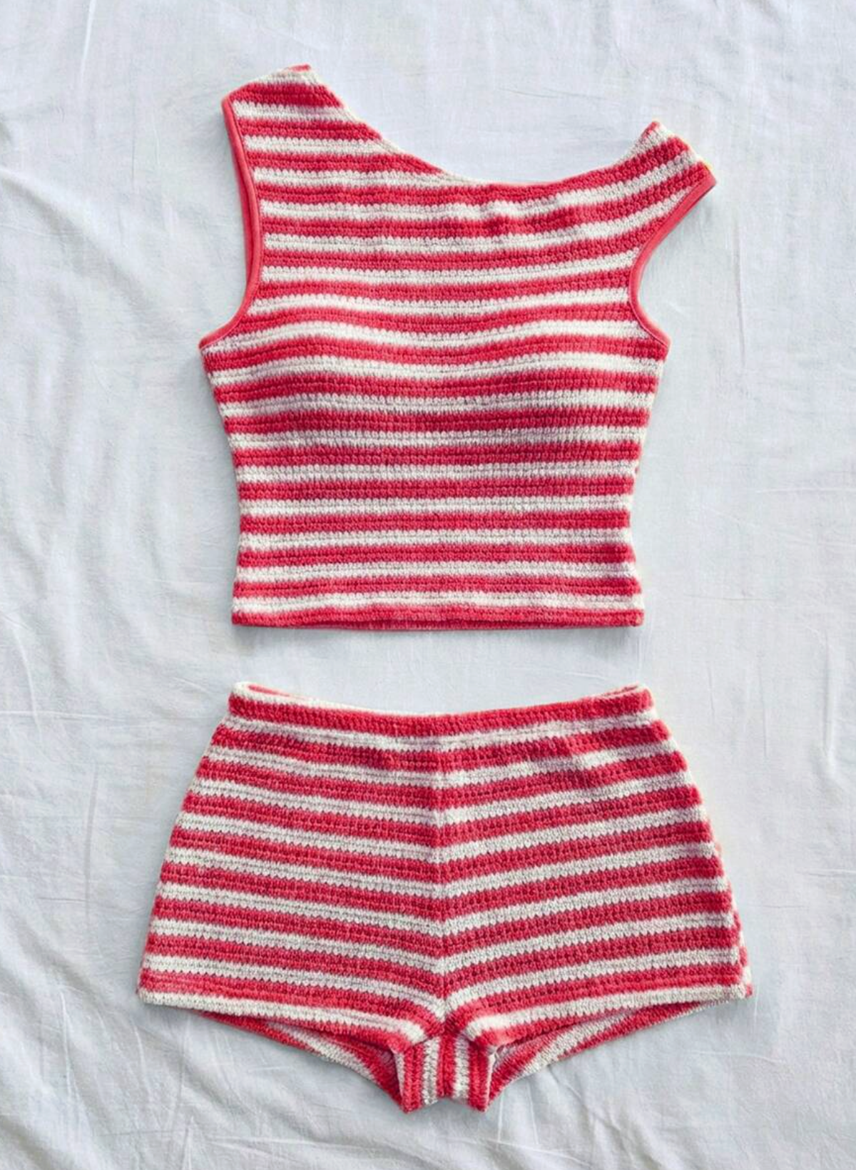 Conjunto Riviera Rayas de Punto – Top y Shorts