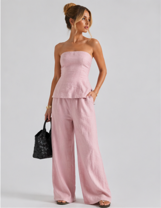 Conjunto Élégance – Top Tubo y Pantalón