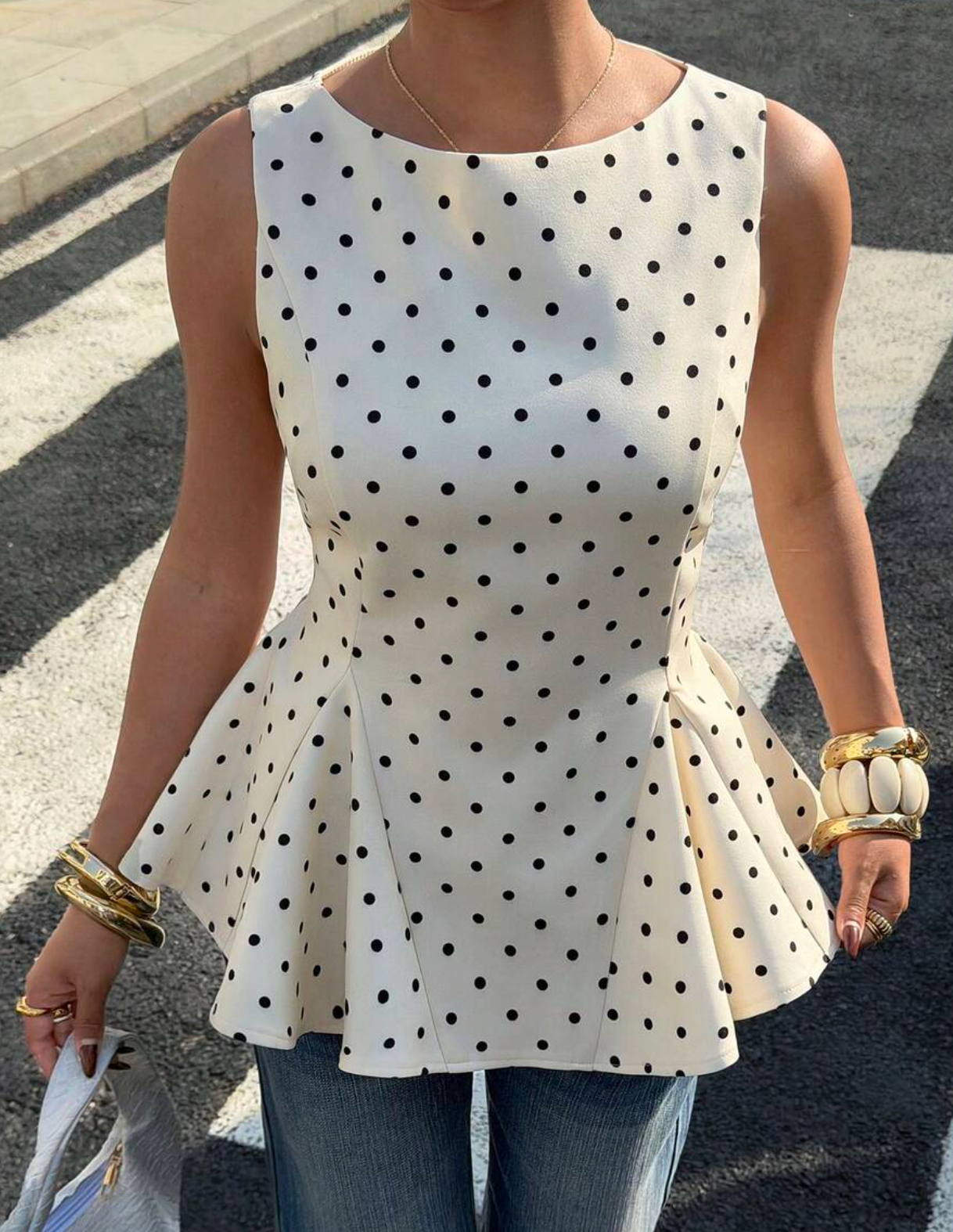 Blusa Siren Lunares – Elegancia Atemporal