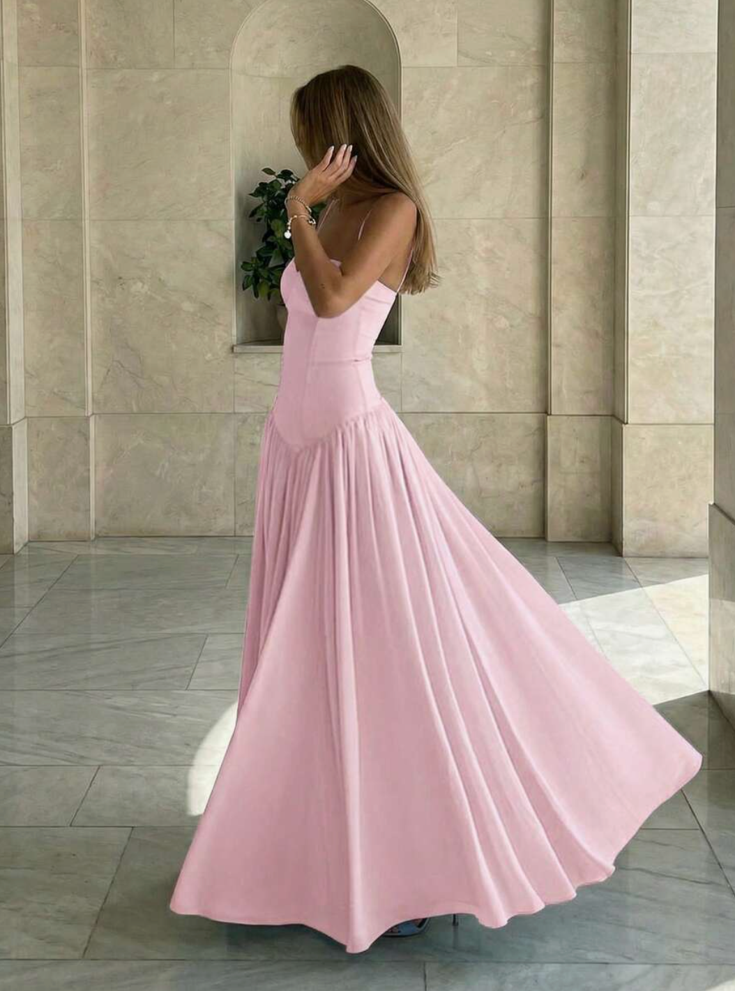 Vestido Riviera Plisado Elegance