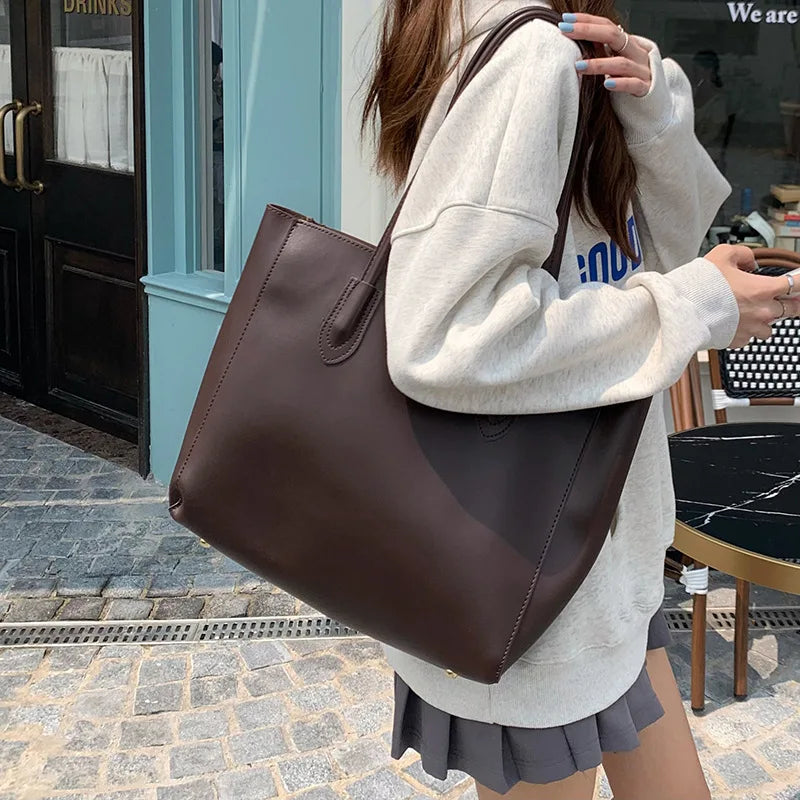 BOLSO TOTE VINTAGE DE GRAN CAPACIDAD