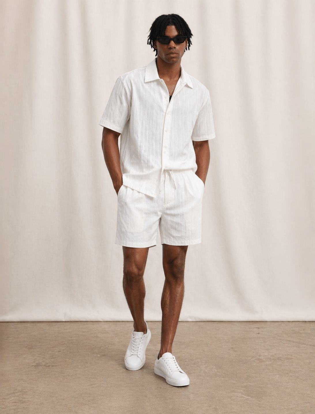 Conjunto Lino Verano Relax de Camisa y Shorts