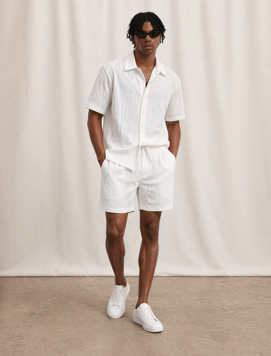 Conjunto Lino Verano Relax de Camisa y Shorts